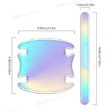 SEAMETAL Luminous Colorful Car Door Handle Bowls Protector Sticker