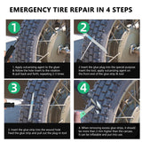 SEAMETAL Tire Repair Glue Motorcycle Bike Vacuum Tyre Puncture Repairing Rubber Adhesive Tyre Quick Repair Tool Kit