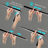 SEAMETAL 1pc Household Cleaning Scraper Glass Scraper Bathroom Car Glass Wiper Window Glass Cleaner Handheld Water Removal Glass Scraper