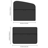SEAMETAL Magnetic Car Window Sunshade Detachable Spliced Side Window Curtain Car Glass Sun Protection Curtain Shade