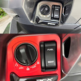 SEAMETAL PCX Accessories Ignition Switch Cover CNC Electric Door Lock Button Cover Protector For HONDA PCX125 PCX160 2021-2024