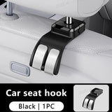 SEAMETAL Car Headrest Hook Premium ABS Rear Seat Hanging Dual Hook 20KG Large Load-Bearing Hook Hanger Universal