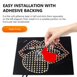 SEAMETAL Creative Fun Red Lips Lamp Car Interior Rear Windshield LED Funny Decorative Lights Display Atmosphere Screen Lights