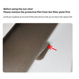 SEAMETAL Car Sun Visor Sunshade 2in1 Visor Organizer Eyeglasses Clip Card Holder Anti Glare Sun Visor Extension Plate