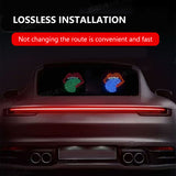 SEAMETAL Creative Fun Red Lips Lamp Car Interior Rear Windshield LED Funny Decorative Lights Display Atmosphere Screen Lights