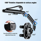 SEAMETAL 1080 Degree Rotating Car Sun Visor Cellphone Holder Mobile Phone Holder