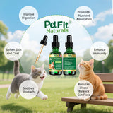 PetFit Naturals Dog Probiotic Liquid Drops 60 mL for Daily Digestive and Gut Health Support