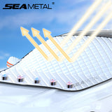 SEAMETAL Magnetic Car Snow Shield Front Windshield Sunshade Car Cover