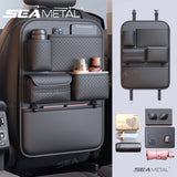 SEAMETAL Faux Leather 1pc Car Seat Back Storage Bag