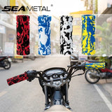 SEAMETAL 4pcs Soft EVA Motorcycle Handlebar Grips Non Slip Motorbike Handle Grips Cover Set For Scooter Motorcycle Accessories