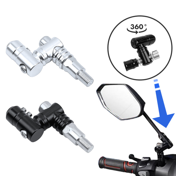 SEAMETAL Motorcycle Mirror Mount Motorcycle Rearview Mirror Extension Powersports Handlebar Accessories for Men Women Family Outdoor