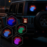 SEAMETAL Creative Fun Red Lips Lamp Car Interior Rear Windshield LED Funny Decorative Lights Display Atmosphere Screen Lights