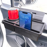 SEAMETAL Portable Car Door Cup Holder Window Drink Bottle Holder Stand Phone Key Organizer with Dual Slot