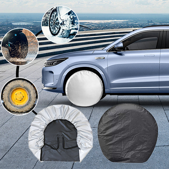 SEAMETAL Spare Tire Cover Waterproof Automotive Wheel Protector Sun Protection Car Wheel Cover for Sun Rain Snow Tyre Protection