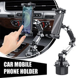 SEAMETAL Tablet Cup Holder Mount For Car Or Truck Heavy Duty 360° Rotation Adjustable Arm Universal Tablet Stand