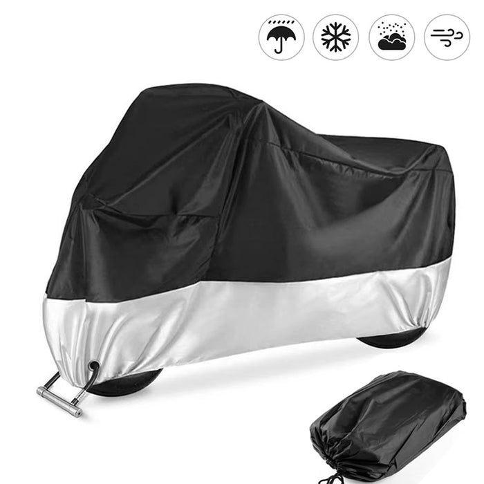 SEAMETAL Motorcycle Bike Cover Waterproof All Season Dustproof UV Protective Outdoor Indoor Scooter Wear-Resistant Fabric Motorbike Cover