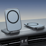 SEAMETAL Car Magnetic Phone Holder Foldable Anti-shake Navigation Vehicle Mounted Mobile Stand Portable Daily Carry