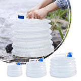 SEAMETAL 5/10/15L Outdoor Collapsible Bucket Foldable Water Bag Survival Water Storage Portable Water Carrier Container Camp