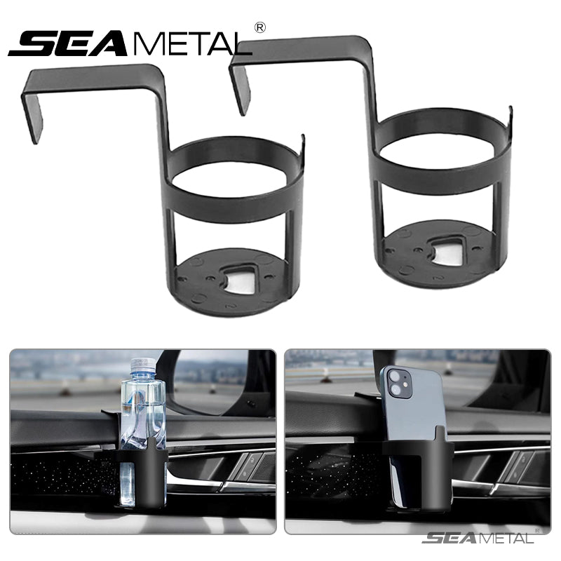 SEAMETAL Car Cup Holder Door Side Bottle Hanging Holder Multifunctional Drink Cup Bracket Auto Organizer Accessories