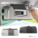 SEAMETAL Car Sun Visor Sunshade 2in1 Visor Organizer Eyeglasses Clip Card Holder Anti Glare Sun Visor Extension Plate
