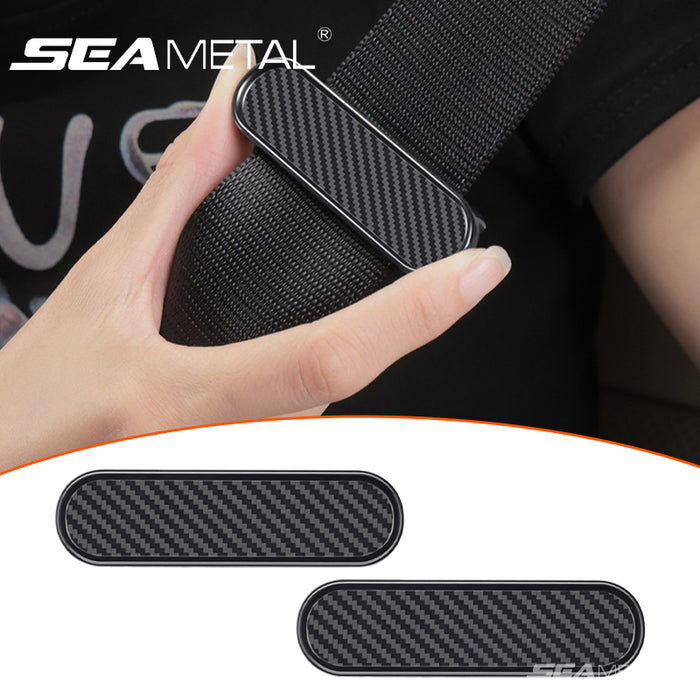 SEAMETAL Car Seat Belt Adjustable Clip Car Safety Belt Stopper Buckle Clamp Limiter for Neck Shoulder Strap Protection