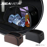 SEAMETAL Leather Multi-functional Car Storage Box, Passenger Side Large Opening Storage Box, Large Capacity Trunk Organizer
