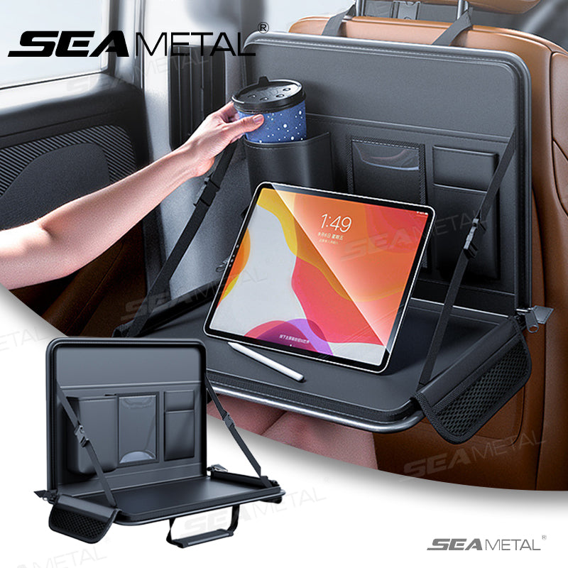 Car Rear Notebook Cover Car Laptop Holder Leather Car Seat Back Hanging Notebook Table – SEAMETAL