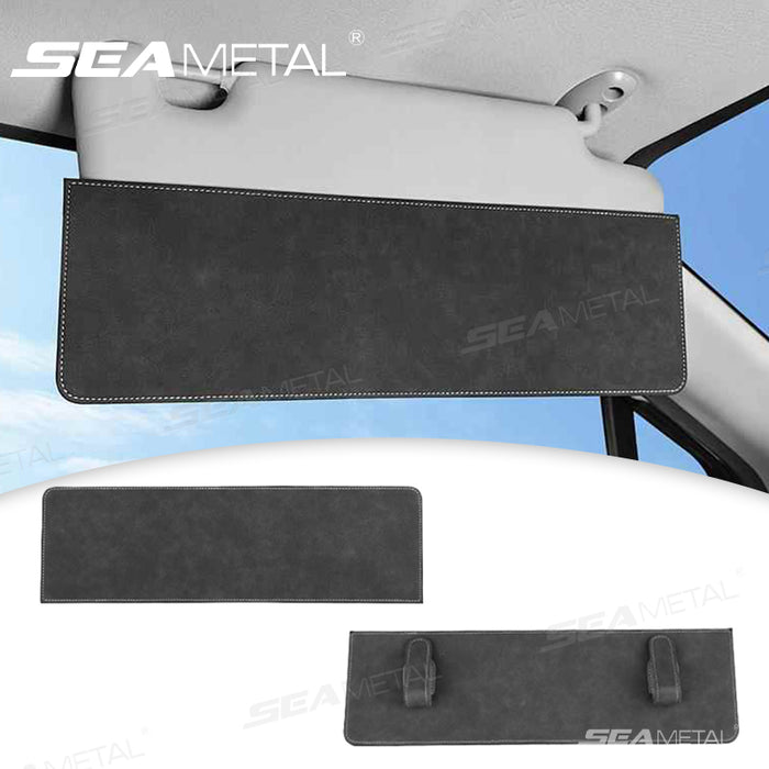 SEAMETAL Adjustable Car Sun Visors Extender Quick Installation Suede Material Sun Visor Attachment Suitable for Safe Driving Experience