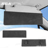 SEAMETAL Adjustable Car Sun Visors Extender Quick Installation Suede Material Sun Visor Attachment Suitable for Safe Driving Experience