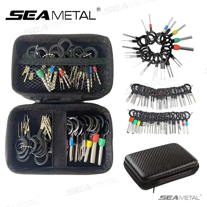 SEAMETAL 41/59pcs Car Terminal Removal Kit Box Wire Plug Connector Extractor Puller