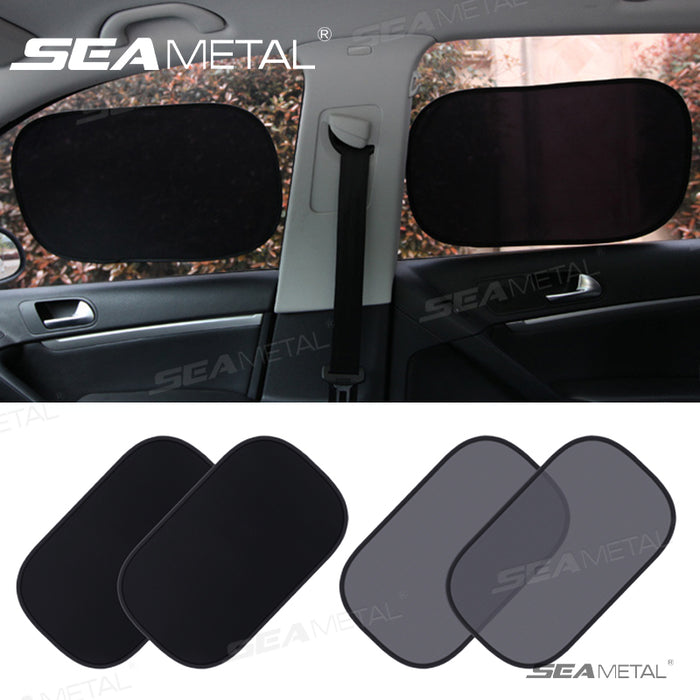 SEAMETAL 2pcs Car Sun Shade UV Protection Car Window Sunshade Side Mesh