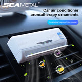 Car Perfume Diffuser Solar Air Conditioner Shape with Fragrance Tablet SEAMETAL
