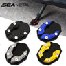 SEAMETAL Aluminum Alloy Motorcycle Side Stand Cover Bicycle Foot Extension Kickstand