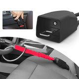 SEAMETAL Universal Car Steering Wheel Lock Auto Seat Belt Buckle Lock Anti-theft Device Steel Cable Lock for Truck SUV Van RV