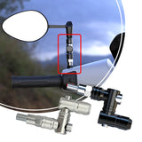 SEAMETAL Motorcycle Mirror Mount Motorcycle Rearview Mirror Extension Powersports Handlebar Accessories For Men Women Family Outdoor