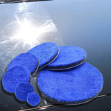 SEAMETAL 4/5/6 Inch Car Removing Wax Buffer Pads Microfiber Polishing Pad Replaceable Buffing Pads Polisher Car Wash Cleaning Pads