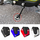 SEAMETAL Motorcycle Anti Slip Foot Support Pad Aluminum Kickstand Extension Plate Foot Side Stand Enlarge Pad Motorcycle Parts
