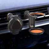 SEAMETAL Car Cup Holder Air Outlet Vent Drink Bracket Foldable Auto Drink Rack Stand Powerful Magnetic 360° Rotating Phone Mount