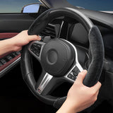SEAMETAL Car Steering Wheel Booster Cover Universal Winter Warm Non-Slip Auto Interior Steer Protector Decoration Accessories