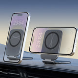 SEAMETAL Car Magnetic Phone Holder Foldable Anti-shake Navigation Vehicle Mounted Mobile Stand Portable Daily Carry