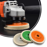 SEAMETAL 3pcs Polishing Wheels Polishing Pad Grinding Disc Angle Grinder Accessories Angle Grinder WheelFelt Polishing Disc Polisherwheel