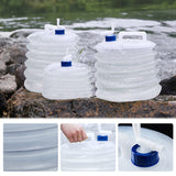 SEAMETAL 5/10/15L Outdoor Collapsible Bucket Foldable Water Bag Survival Water Storage Portable Water Carrier Container Camp