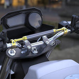 SEAMETAL 22mm Motorcycle Handlebar Handle Grip Adjustable Crossbar Balance Bracket Steering Wheel Reinforce Replacement Expansion