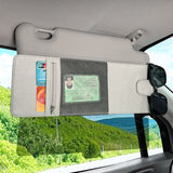 SEAMETAL Car Sun Visor Sunshade 2in1 Visor Organizer Eyeglasses Clip Card Holder Anti Glare Sun Visor Extension Plate