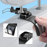 SEAMETAL Car Headrest Hook Premium ABS Rear Seat Hanging Dual Hook 20KG Large Load-Bearing Hook Hanger Universal