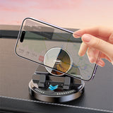 SEAMETAL Reusable Car Multi-function Mobile Phone Holder Anti-slip Intelligent Induction Car Navigation Instrument Panel Holder