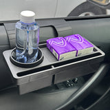 SEAMETAL Portable Car Door Cup Holder Window Drink Bottle Holder Stand Phone Key Organizer with Dual Slot