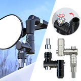 SEAMETAL Motorcycle Mirror Mount Motorcycle Rearview Mirror Extension Powersports Handlebar Accessories For Men Women Family Outdoor