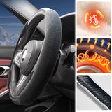SEAMETAL Car Steering Wheel Booster Cover Universal Winter Warm Non-Slip Auto Interior Steer Protector Decoration Accessories