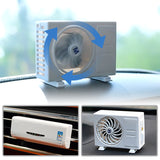 Car Perfume Diffuser Solar Air Conditioner Shape with Fragrance Tablet SEAMETAL